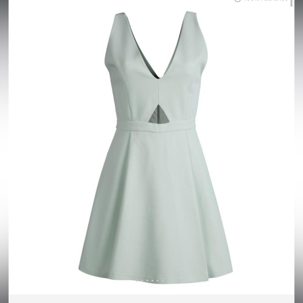 Alice + Olivia Mint Green Cutout Waist Detail